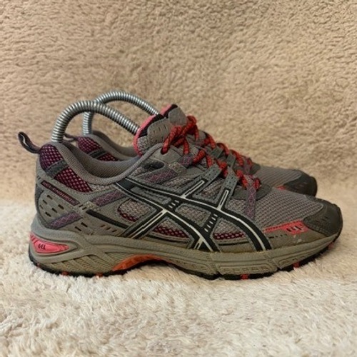 Asics Gel-Enduro 6 Womens Trail Running Shoes Grey Red Pink T07aq Size 7